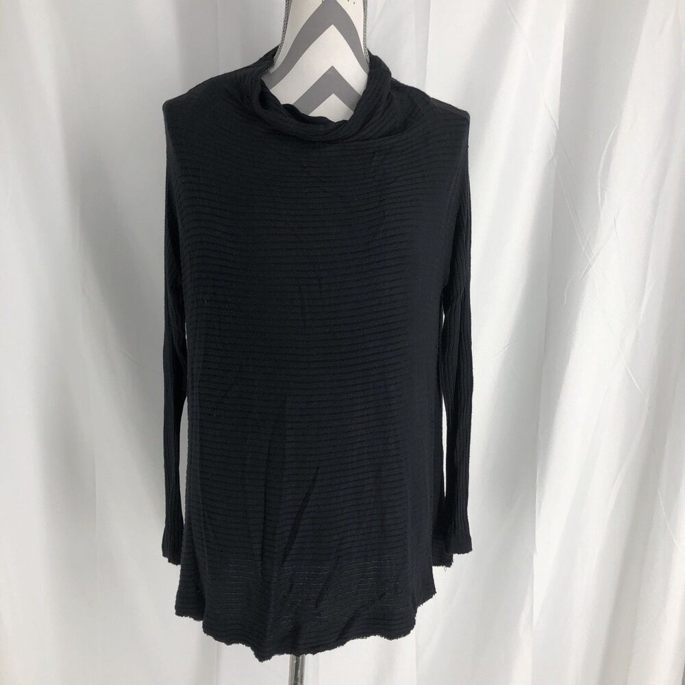 M+M Turtle Neck Sweater Open Back Black Medium